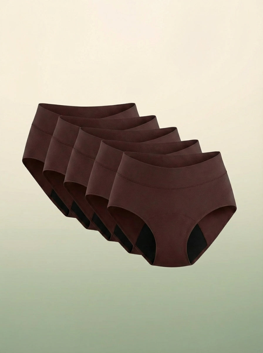 Ebb&Ease | Signature Auslaufsichere Unterwäsche | (5er-Pack)